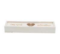 KOMBIUDA Boîte De Test De Grossesse En Bois Élégante Accessoire Décoratif Pour Baby Shower Souvenir Élégant Poli À La Main