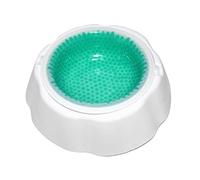 KOMBIUDA Bol de Rafraîchissement pour Animaux de Compagnie Bol de Nourriture et Eau Réfrigérant pour Chiens et avec Perles de Condensat Design Antidérapant pour Intérieur et Extérieur