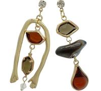 KOMBIUDA Boucles D’Oreilles Asymétriques pour Femmes Alliage Léger et Solide Design Abstrait Artistique 1 Paire Pendantes Accessoires Mode pour Occasions Spéciales
