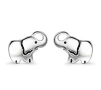 KOMBIUDA Boucles D'oreilles 2 Pièces en Argenté Sterling Éléphant Puces Délicates et Féminines pour Femmes pour Fête ou Soirée