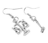 KOMBIUDA Boucles d'Oreilles Pendantes Balance Justice Métal Décoratif pour Femmes et Filles Accessoire Avocat Élève Droit Chic pour Usage Quotidien