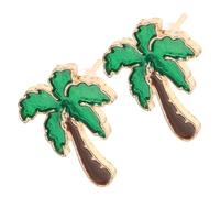 KOMBIUDA Boucles Oreilles à Tige Forme Palmier Pour Femme Bijoux Clous Décoratifs