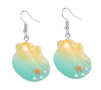 KOMBIUDA Boucles Oreilles Pendantes Plastique pour Femmes et Filles Bijoux été et Élégants pour Plage et Fêtes