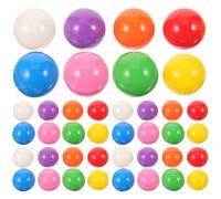 KOMBIUDA Boules de Loterie Ouvrables en Plastique, Lot de 40 Pièces Multicolores, Boules Sphériques Creuses pour Jeux, Fêtes, Tirages au Sort et Activités Ludiques