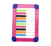KOMBIUDA Boulier Éducatif pour Garçon et Filles 1 Pièce en Plastique Socle, Pédagogique D’éveil pour Apprentissage du Calcul Mental, Outil de Comptage pour Maternelle et Couleur Aléatoire