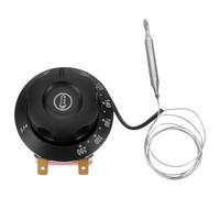 KOMBIUDA Bouton de Thermostat Régulateur de Température Thermostatique en Plastique et Céramique Noir pour Four et Friteuse Adapté la Cuisine Haute Fiabilité