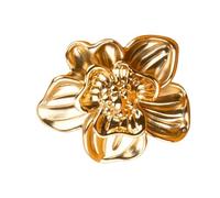 KOMBIUDA Bouton Meuble Petite Alliage de Zinc Style Fleur Poignée Tiroir Décorative pour Armoire Commode et Placard Facile à Installer Finition Cuivre Brossé