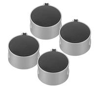 KOMBIUDA Boutons Métalliques Design Esthétique Faciles à Installer Utiliser Lot de 4 en Alliage de Zinc Rotation Gauche et Droite à 45 Degrés pour Cuisinière à Gaz