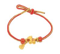 KOMBIUDA Bracelet en Fil Rouge Tressé Ajustable pour Femmes, Symbole Feng Shui Année du Cheval 2026, Cordon Rouge Breloque Cheval, Accessoire Amulette et Présent Nouvel An Chinois