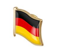 KOMBIUDA Broche Drapeau Allemagne Métal avec Cristal Épingle Esthétique pour Sacs à Dos et Vêtements Accessoire Élégant pour Costume et Chapeau