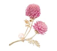 KOMBIUDA Broche Fleur Rose Éternelle Accessoire Élégant et Polyvalent pour Banquet Écharpe Robe et Cardigan Femme