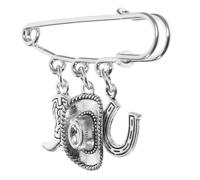 KOMBIUDA Broche Style Occidental Unisexe Épingle de Sûreté pour Robe et Châle Clip Cardigan Polyvalent pour Mariage Fête et Tenue Élégante