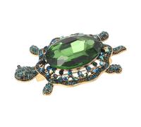 KOMBIUDA Broche Tortue Élégante Alliage Cartoon Accessoire Polyvalent pour Femmes Ornement Léger pour Vestes Robes et Sacs Décoration Animale Originale