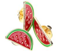 KOMBIUDA Broches Épingle Pastèque 3 Pièces Métal pour Cardigans et Accessoires Paquet Vêtements Dessin Animé