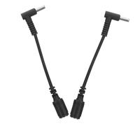 KOMBIUDA Câble Adaptateur d'alimentation pour Ordinateur Portable 2 Pièces 7,4 X 5,0 Mm Femelle vers 4,5 X 3,0 Mm Mâle Coudé avec Broche Câble de Conversion d'alimentation Compatible Ultrabook Noir