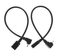 KOMBIUDA Câble Micro USB Coudé 90° Lot De 2 Accessoires pour Charge Et Transfert De Données Usage Informatique Et Smartphone Angle Supérieur Et Inférieur Couleur Noire