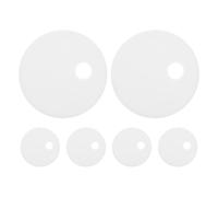 KOMBIUDA Cache-boulons de Toilette en Plastique Blanc 45 Mm, Lot de 6 Pièces pour Fixation Abattant Wc, Accessoires Plomberie Salle de Bain, Capuchons Décoratifs pour Vis de