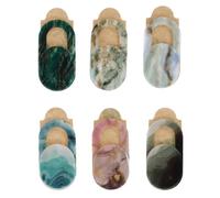 KOMBIUDA Cache-Camera en Abs à Motif Marbre 6pcs pour Webcam et Ordinateur Portable, Protection Facile et Pratique pour Préserver la Confidentialité