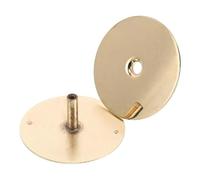 KOMBIUDA Cache-Poignée de Porte Plaquée Or 67 CM Vis Incluses Plaque de Recouvrement pour Trou de Serrure Ronde Cache-Trou Mural Décoratif et Sécurisé pour Porte Intérieure