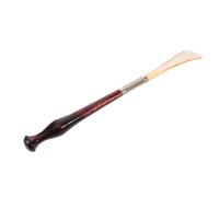 KOMBIUDA Cale-pied en Bois Naturel avec Long Manche de 39 Cm, Aide à L'habillage pour Chaussures et Bottes, Robuste et Élégant pour Adultes et Personnes Âgées