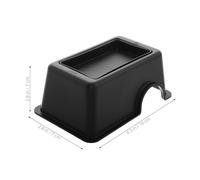 KOMBIUDA Caverne Décorative pour Reptiles avec Trough Alimentation Abri pour Gecko et Serpent Bac de Nourriture Propre pour Habitat Reptilien Améliore Exploration Gestion Alimentaire