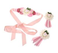 KOMBIUDA Ceinture de Maternité Fleurie Ajustable pour Robe de Grossesse Accessoire Décoratif Doux et Polyvalent pour Séances Photo Showers et Mariages