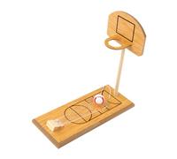 KOMBIUDA Cerceaux Mini-Jouet Jeu De Basket sur Table Mini-Match De Basket Portable Enfant Rougir en Bois