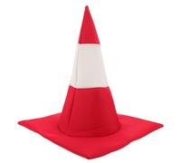 KOMBIUDA Chapeau Cône de Signalisation Rouge Original Accessoire de Fête Drôle et Léger pour Carnaval Anniversaire et Halloween Costume Unique et Confortable