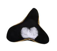 KOMBIUDA Chapeau de Pirate avec Plume pour Halloween Accessoire de Costumes de Pirate Confortable pour Fête et Mascarade pour Événements de Jeu de Rôle et Déguisements