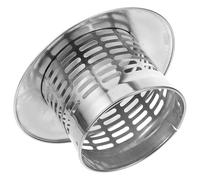 KOMBIUDA Chapeau de Poêle de Conduit Oiseaux Pluie et Protection pour en Acier Inoxydable Argenté Forme Parapluie 110 Mm Cheminée