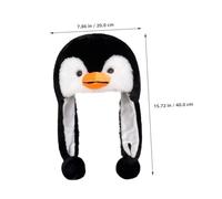 KOMBIUDA Chapeau Peluche avec Protection Oreilles Bonnet Hiver Chaud pour Garçon Fille et Adultes Accessoire Performance Costume Animal Cosplay