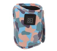KOMBIUDA Chauffe-biberon Portable USB Couvercle Résistant à L'usure en Polyester, Manchon Isolant pour Biberon, Réglage de Température en 3 Niveaux, Voyage en Voiture