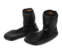 KOMBIUDA Chaussettes Thermiques en PU Doublées Polaire Imperméables et Antidérapantes Taille 40-42 Chaussettes Hautes D’Hiver Unisexes pour Intérieur et Extérieur Protection le Froid