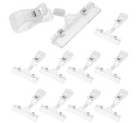 KOMBIUDA Clips D'affichage de Prix Pivotants en Ps 10pcs, Porte-panneau Flexible et Fixable pour Supermarchés et Magasins de Vêtements