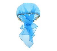 KOMBIUDA Coiffe de danseuse orientale ornée de pièces : Foulard tribal à pièces pour la danse orientale - Accessoire de costume ethnique pour femmes et filles, idéal pour la danse ou les