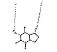 KOMBIUDA Collier Caféinique pour Passionnées de Chimie Léger et Unique Cadeau pour Admiratrices du Café