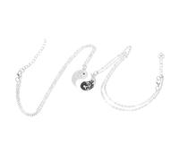 KOMBIUDA Collier Dragon Tai Acier Inoxydable Pendentif Couple Assorti Accessoire Relation Amitié Cadeau Couple Élégant