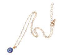 KOMBIUDA Collier Pendentif Pour Collier Oeil Bleu Charme Pendentifs Foulard Clé Œil Chaîne De Cou De Protection Tour De Cou D' Zinc