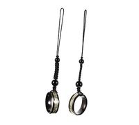 KOMBIUDA Cordon Téléphone Portable Anneau Anti-Perte en Acier Lot de 2 et Solide Accessoire Pratique pour Smartphone Famille Voyages Anneau Lumineux