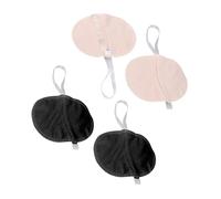 KOMBIUDA Coussinet Anti-Transpiration Réutilisable en Polyester, Absorbant et Séchage Rapide, Transparent Bretelle Réglable, 2 Paires, Protection Confortable des Aisselles pour Sport et