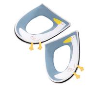 KOMBIUDA Coussinets pour Poignée De Toilette 2 Pièces Lavables en Coton pour Salle De Bain Imperméables Chauds pour Personnes Âgées