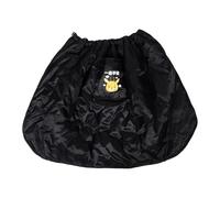 KOMBIUDA Couverture Coupe-Vent pour Scooter Électrique en Coton Peluche Noir, Résistante à l'eau l'usure, Balades Hivernales par Temps Froid