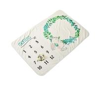 KOMBIUDA Couverture Photo Mensuelle pour Bébé Accessoire de Photographie Douce et Confortable en Flanelle pour Décorations et Séances Photo Fille/Garçon de Naissance