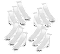 KOMBIUDA Crochets De Serrage En Métal Pour Réfrigérateur 12 Pcs Support D'étagère En Aluminium Pour Congélateur Clips De Fixation Robustes Installation Facile Accessoire De Rangement Pour Glacière