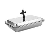 KOMBIUDA de communion assiette de service assiettes d'offrande pour l'église fournitures d'église plat de service avec couvercle plateau de coupe de vin Acier inoxydable