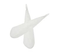 KOMBIUDA Débarbouillettes pour Bébés en Fibre de Bambou, Lot de 2, Texture Douce, Blanches, Format Carré, Faciles à Ranger Bain