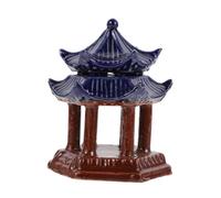 KOMBIUDA Décoration Aquarium Pavillon Double Hexagonal Céramique Résistante Ornement Miniature pour Aménagement Paysager Aquatique Accessoire Décoratif pour Aquarium et Terrarium