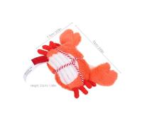 KOMBIUDA Dentition pour Chatons en Peluche Crabe avec Clochette, Anneau de Dentition Souple, à Mâcher pour Hygiène Dentaire, pour Chatons D’Intérieur et Jeu Interactif