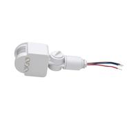 KOMBIUDA Détecteur de Mouvement Pir Infrarouge 12 V Dc Interrupteur Temporisé Réglable Angle de Détection 180° Étanche Ip54 Compatible Éclairage LED 30 W Capteur Sécurité pour