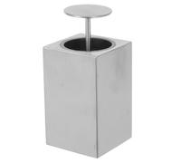 KOMBIUDA Distributeur de Cure-dents Acier Inoxydable Boîte Compacte Carrée avec Système de Pression pour Table à Manger Cuisine et Restaurant Design Européen Portable et Pratique